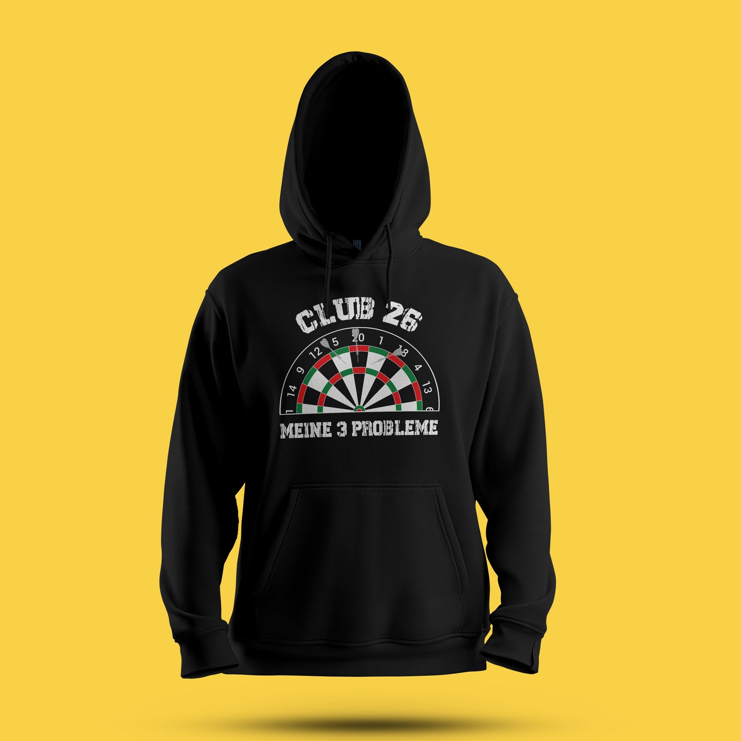 Hoodie – „Club 26 – Meine 3 Probleme“