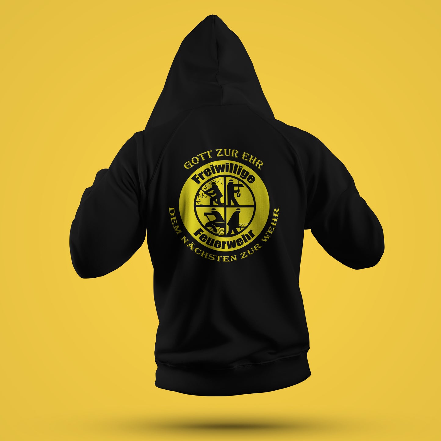Zip Hoodie „Status 3 - Feuerwehr Gott zur ehr dem nächsten zur Wehr“