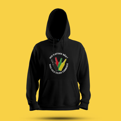 Hoodie „Wer Flaschen wählt“